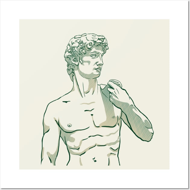 David of Michelangelo Wall Art by ArtFork